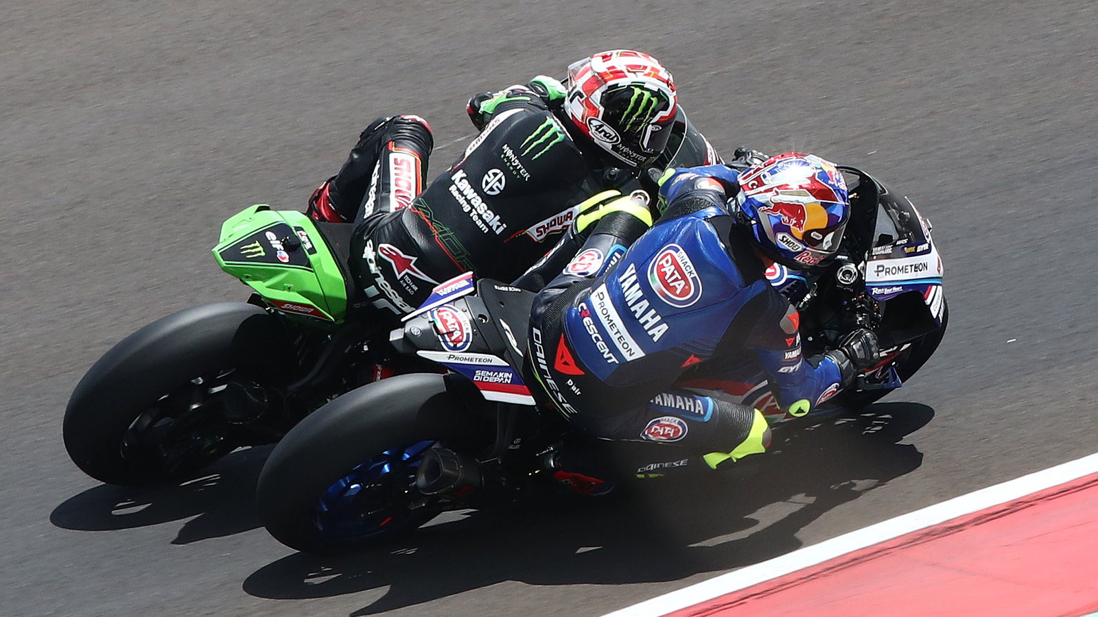 Toprak Razgatlioglu Yamaha, Jonathan Rea Kawasaki, Mandalika WorldSBK 2023