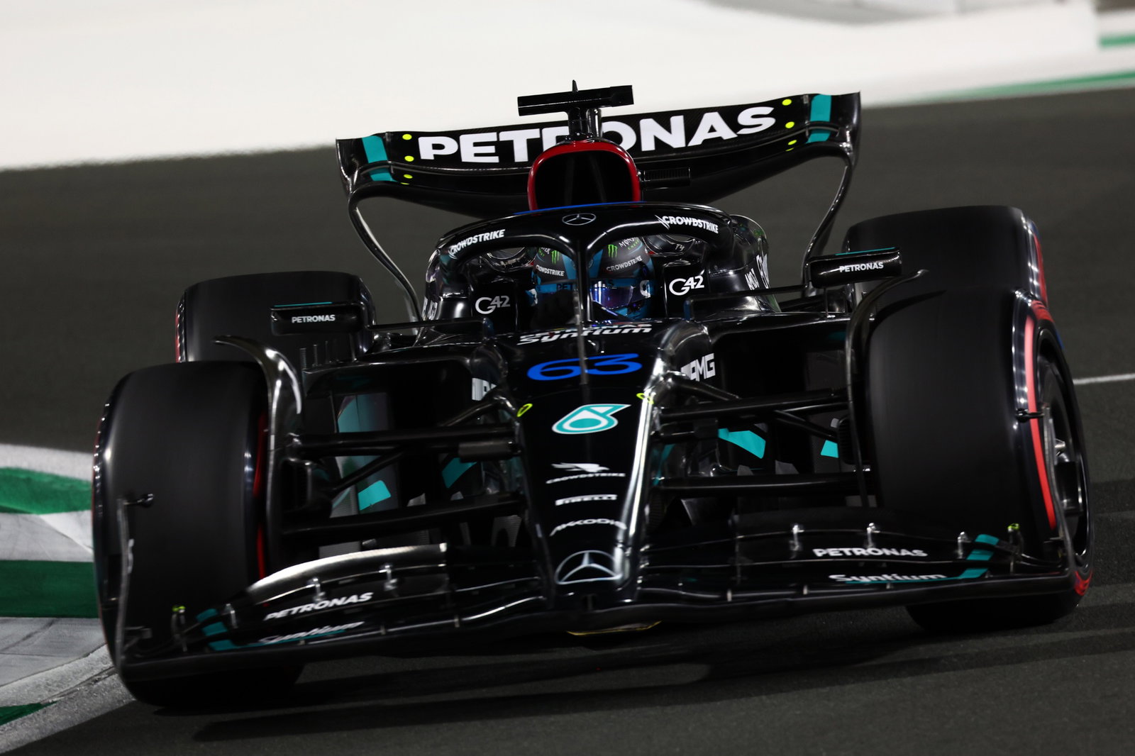 George Russell (GBR) Mercedes AMG F1 W14. Formula 1 World Championship, Rd 2, Saudi Arabian Grand Prix, Jeddah, Saudi