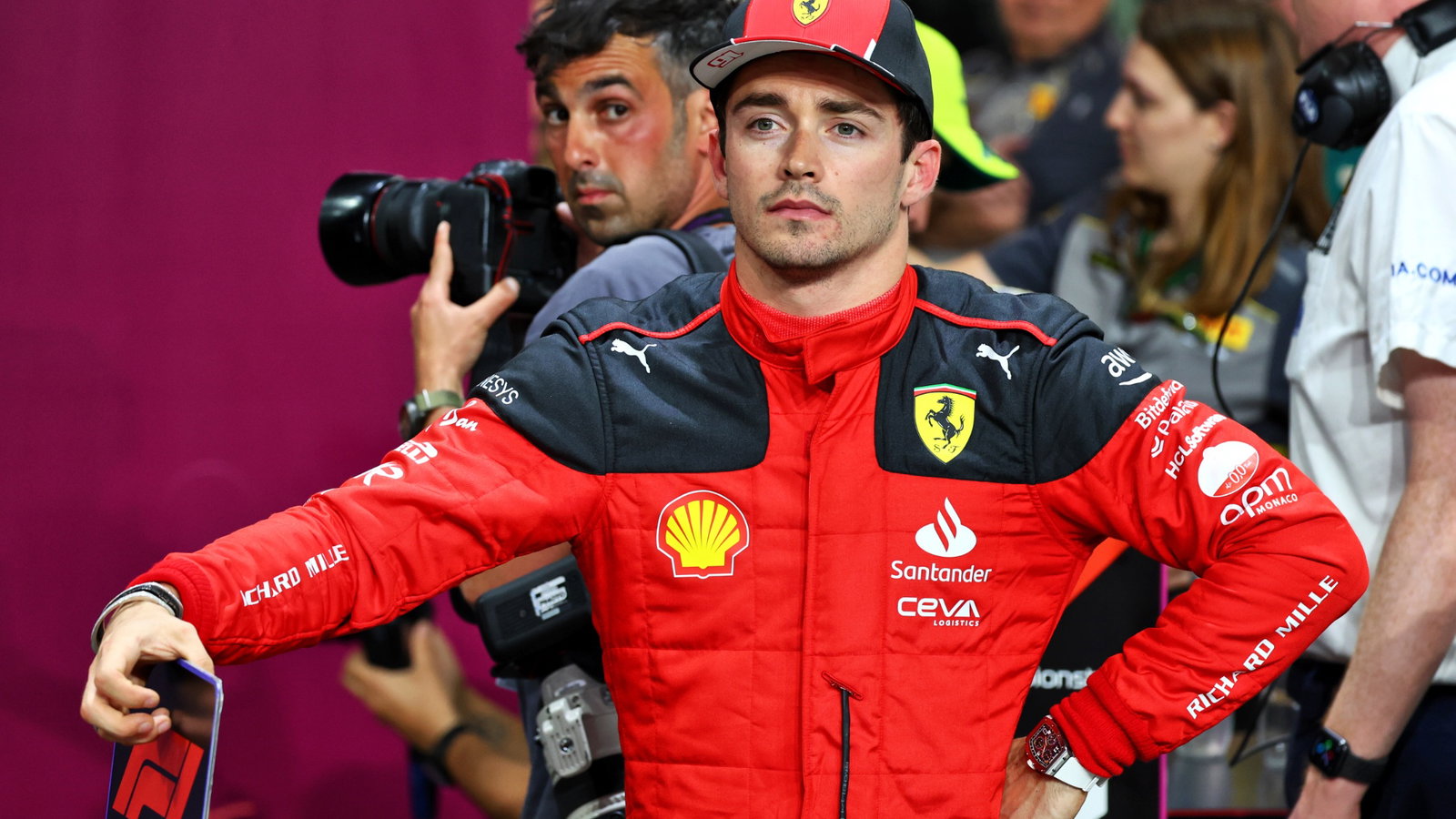 Charles Leclerc (MON) Ferrari in qualifying parc ferme. Formula 1 World Championship, Rd 2, Saudi Arabian Grand Prix,