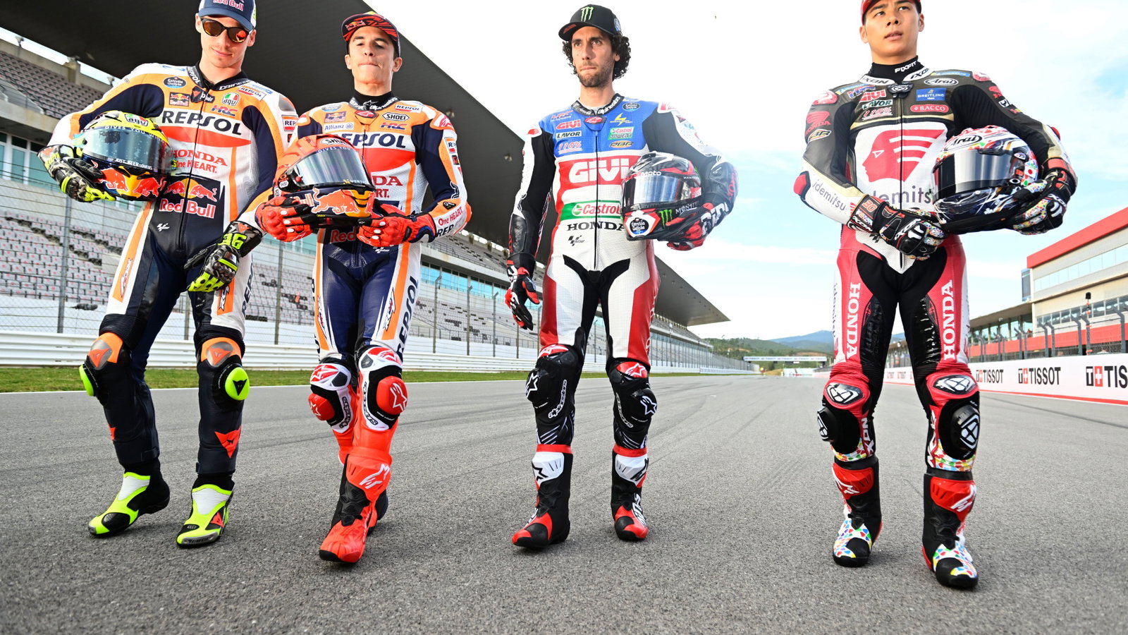 Joan Mir, Marc Marquez, Alex Rins, Takaaki Nakagami, Portuguese MotoGP 23 March