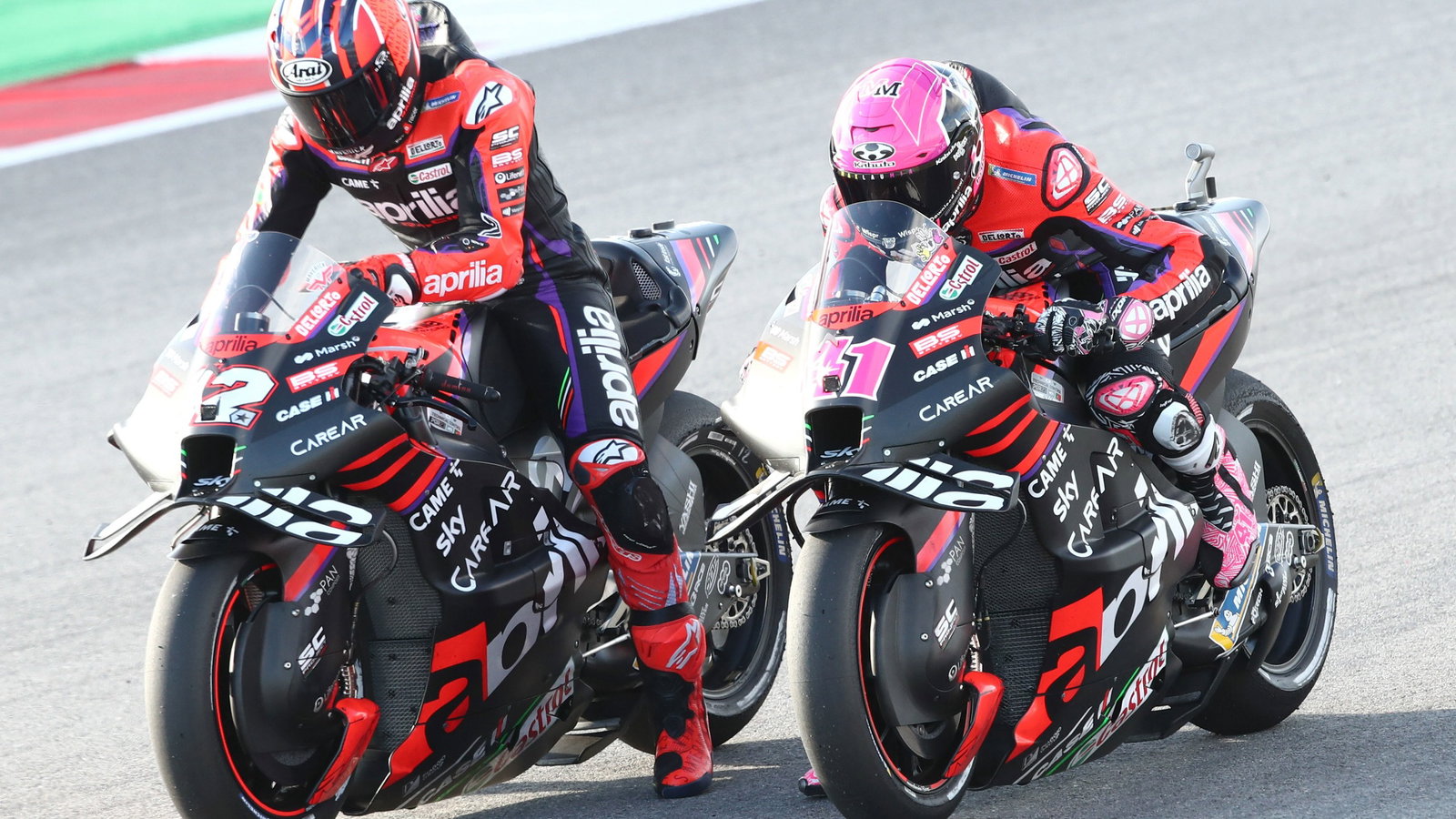 Maverick Vinales, Aleix Espargaro, Aprilia MotoGP Portimao 2023