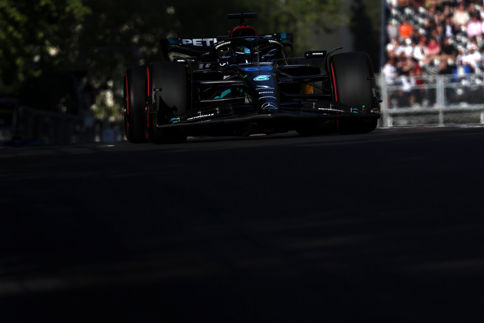George Russell (GBR) Mercedes AMG F1 W14. Formula 1 World Championship, Rd 4, Azerbaijan Grand Prix, Baku Street Circuit,