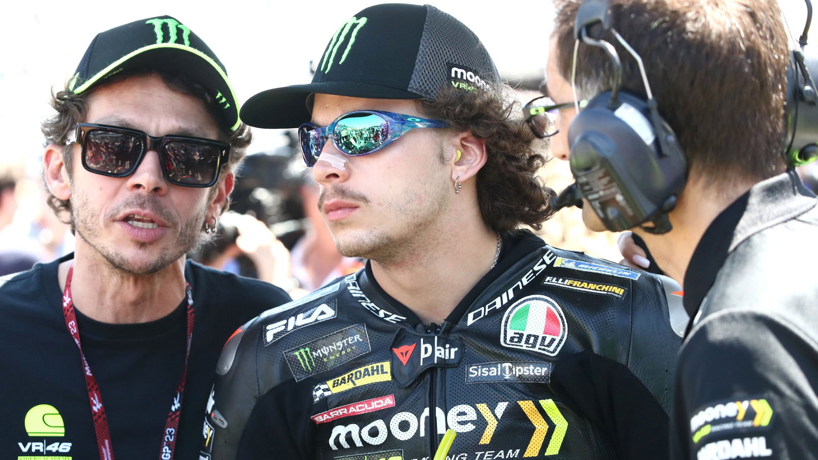 Marco Bezzecchi, Valentino Rossi, MotoGP, Spanish MotoGP sprint race, 29 April