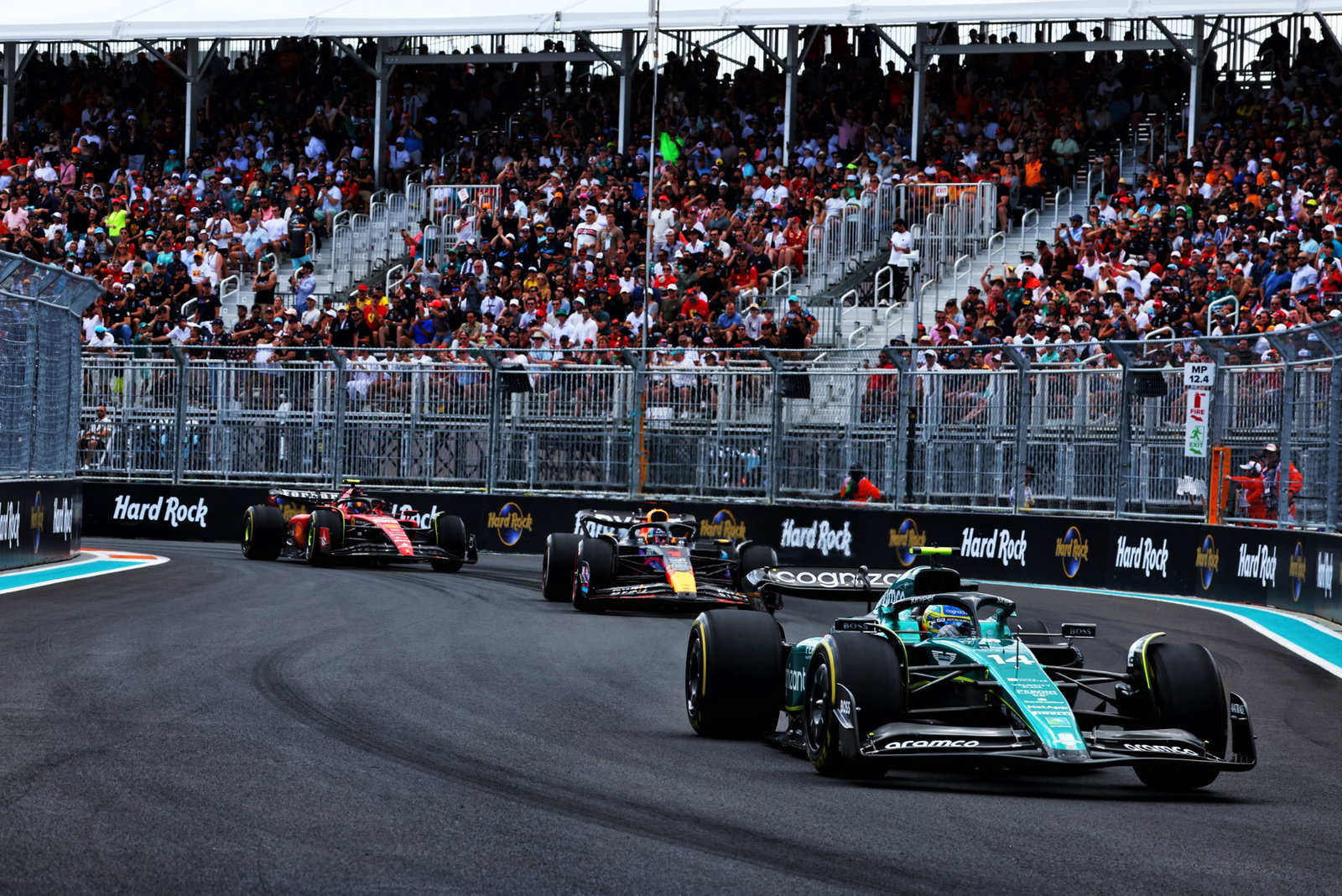 Fernando Alonso (ESP) Aston Martin F1 Team AMR23. Formula 1 World Championship, Rd 5, Miami Grand Prix, Miami, Florida,