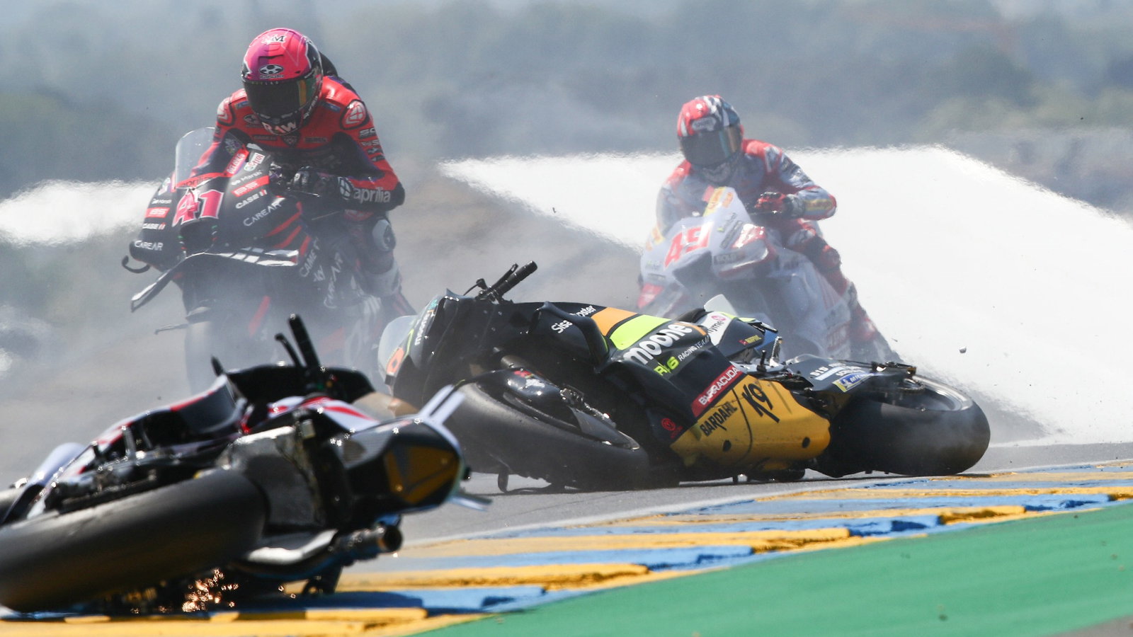 Alex Marquez, Luca Marini crash, MotoGP race, French MotoGP, 14 May
