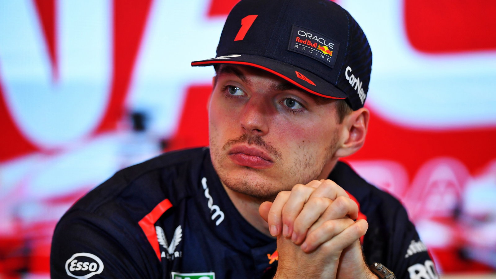Max Verstappen (NLD) Red Bull Racing in the post race FIA Press Conference. Formula 1 World Championship, Rd 7, Monaco