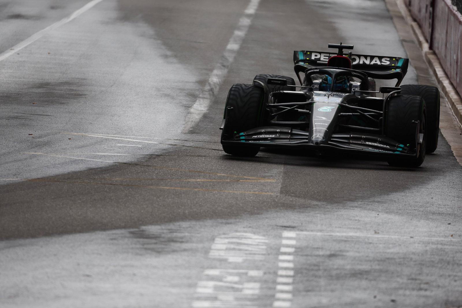 George Russell (GBR ) Mercedes AMG F1 W14.Kejuaraan Dunia Formula 1, Rd 7, Grand Prix Monako, Monte Carlo, Monako, Balapan