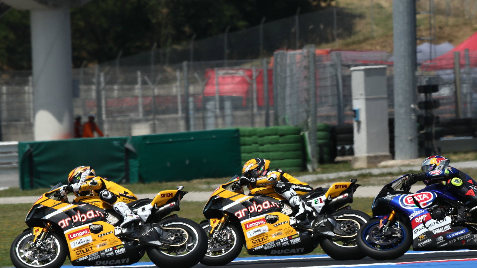 Alvaro Bautista, Michael Ruben Rinaldi, Toprak Razgatlioglu Misano WorldSBK 2023