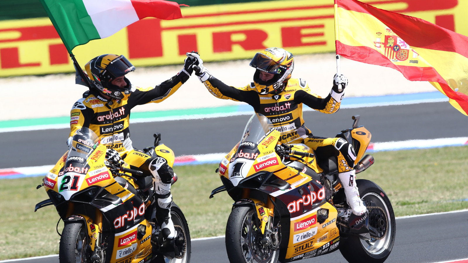 Michael Ruben Rinaldi, Alvaro Bautista , Race1, Emilia-Romagna WorldSBK, 3 June
