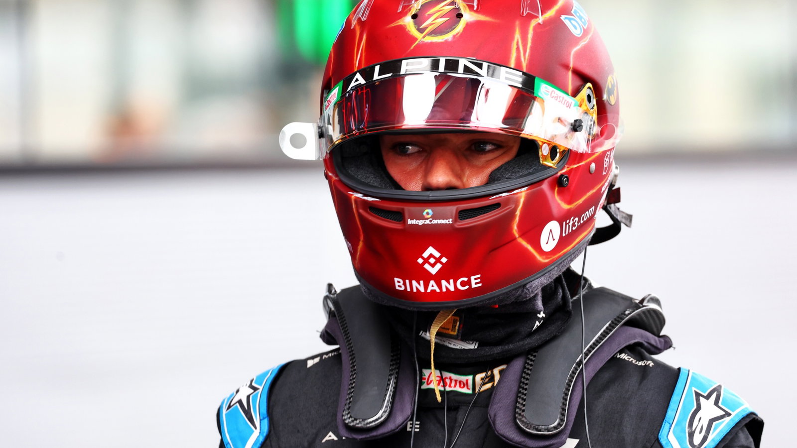 Pierre Gasly (FRA) Alpine F1 Team in qualifying parc ferme. Formula 1 World Championship, Rd 8, Spanish Grand Prix,