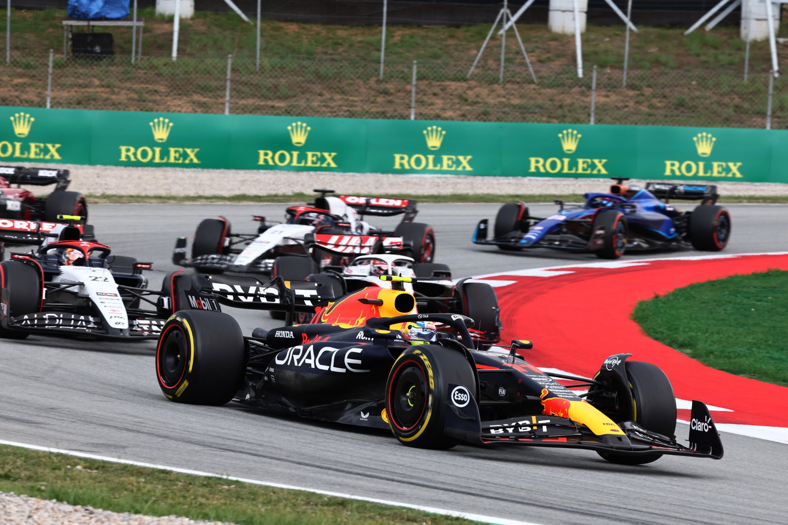 Sergio Perez (MEX) Red Bull Racing RB19. Formula 1 World Championship, Rd 8, Spanish Grand Prix, Barcelona, Spain, Race