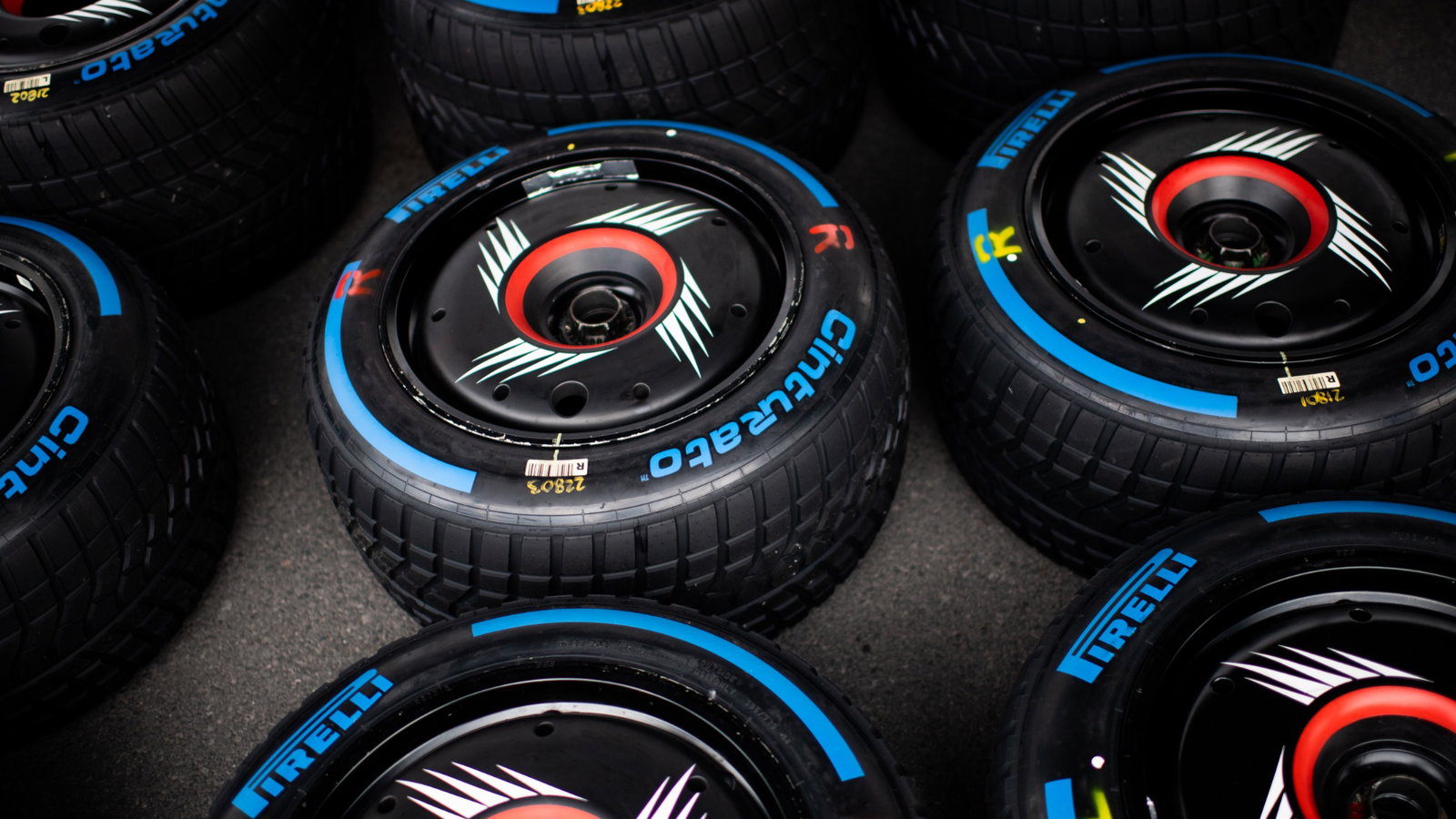 Wet Pirelli tyres. Formula 1 World Championship, Rd 9, Canadian Grand Prix, Montreal, Canada, Preparation Day.
-