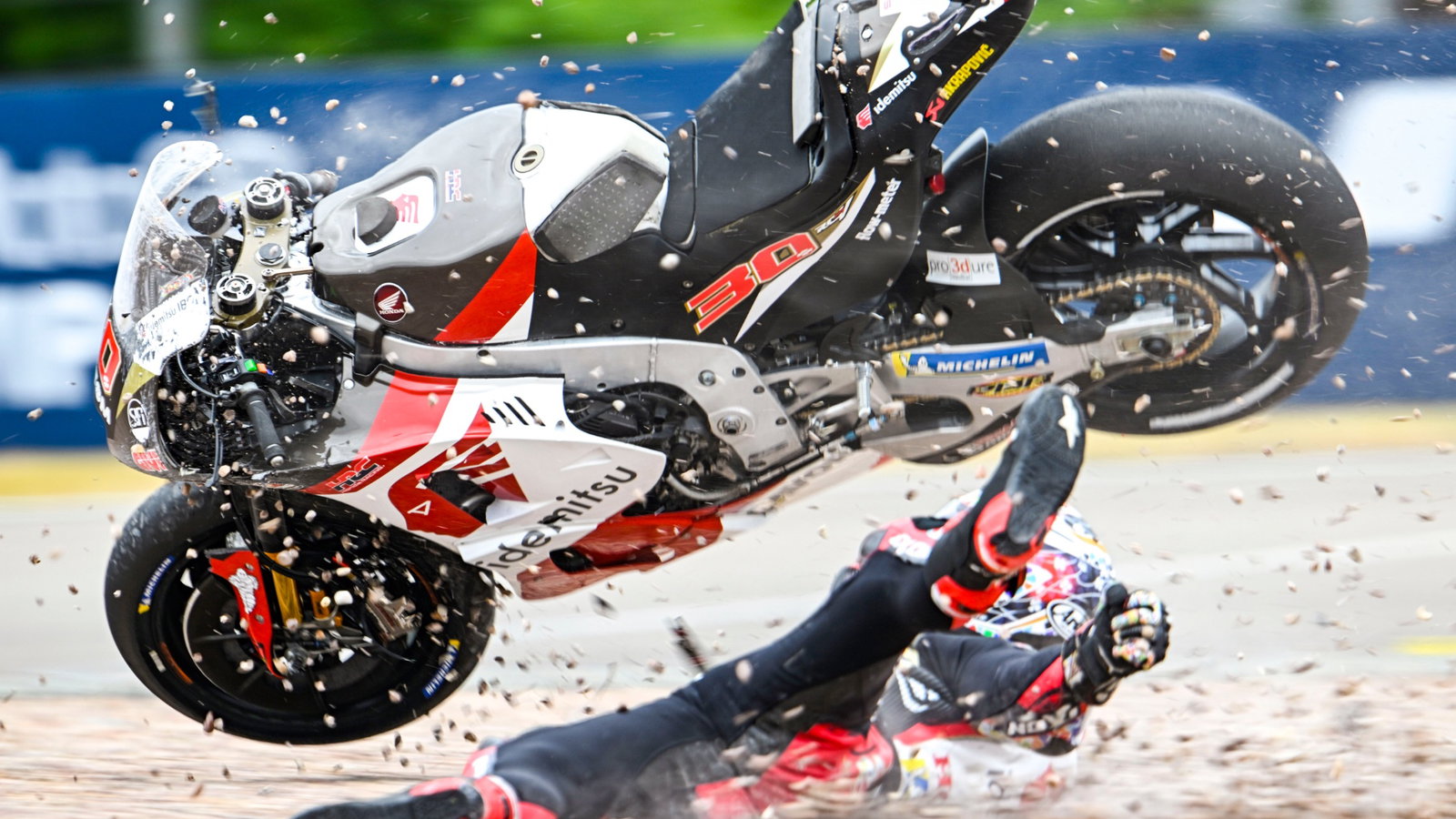Takaaki Nakagami crash, MotoGP, German MotoGP, 16 June
