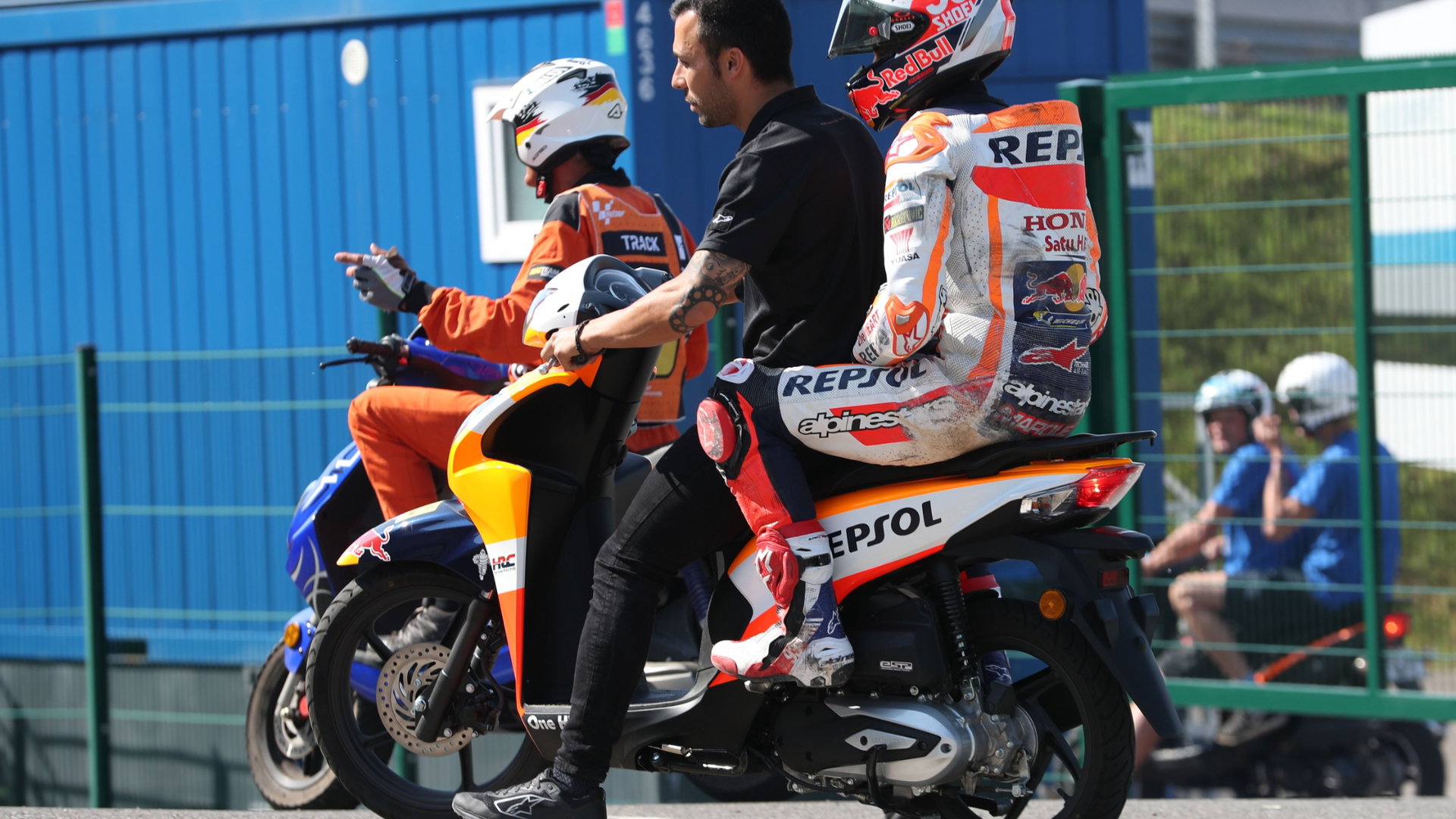 Marc Marquez suffers fifth fall in German MotoGP warm-up, 'small ...