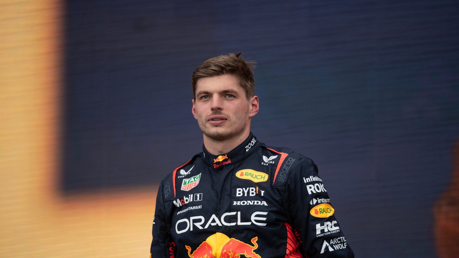 Race winner Max Verstappen (NLD) Red Bull Racing on the podium. Formula 1 World Championship, Rd 9, Canadian Grand Prix,