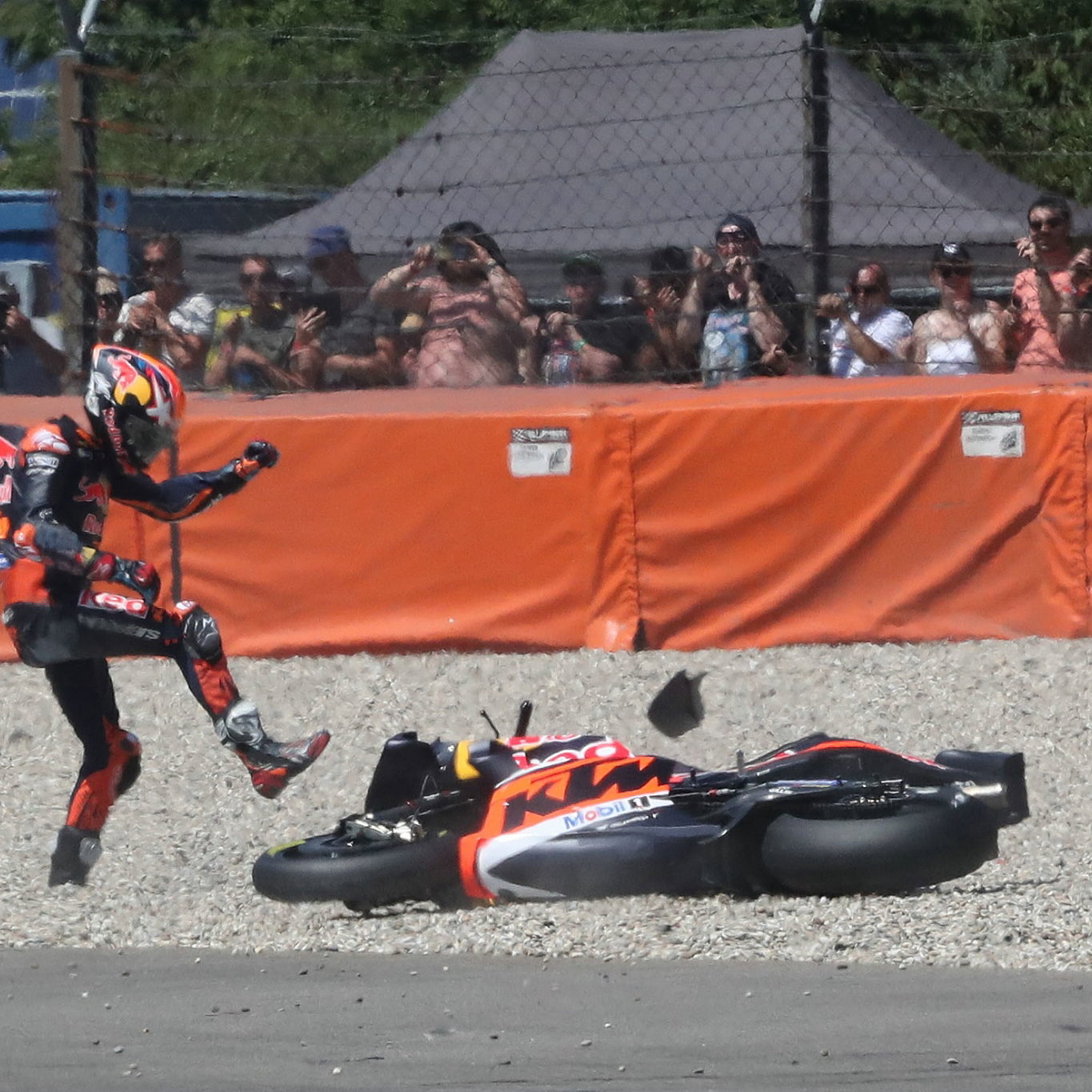 Jack Miller crash , MotoGP race, Dutch MotoGP, 25 June