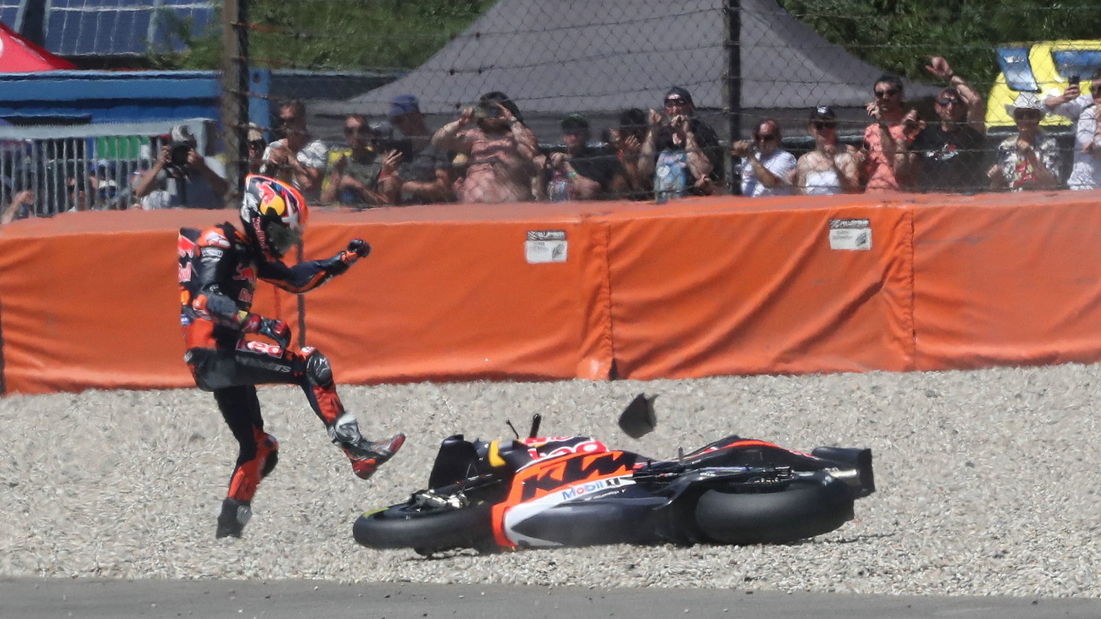 Jack Miller crash , MotoGP race, Dutch MotoGP, 25 June