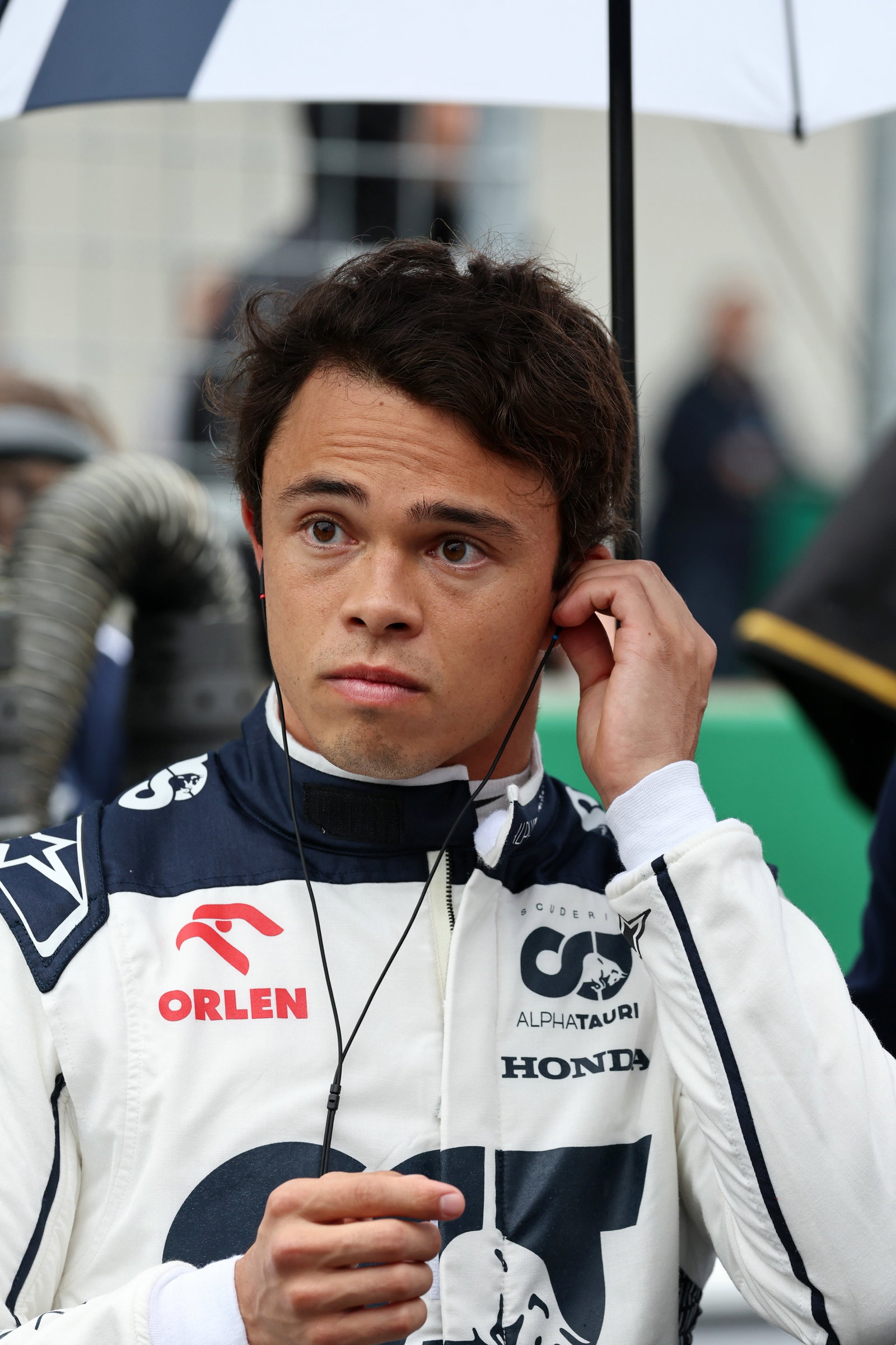 Nyck de Vries ( NLD) AlphaTauri di grid. Kejuaraan Dunia Formula 1, Rd 10, Grand Prix Austria, Spielberg, Austria,