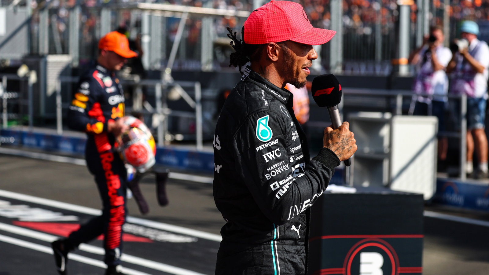 Lewis Hamilton (GBR), Mercedes AMG F1 and Max Verstappen (NLD), Red Bull Racing Formula 1 World Championship, Rd 12,