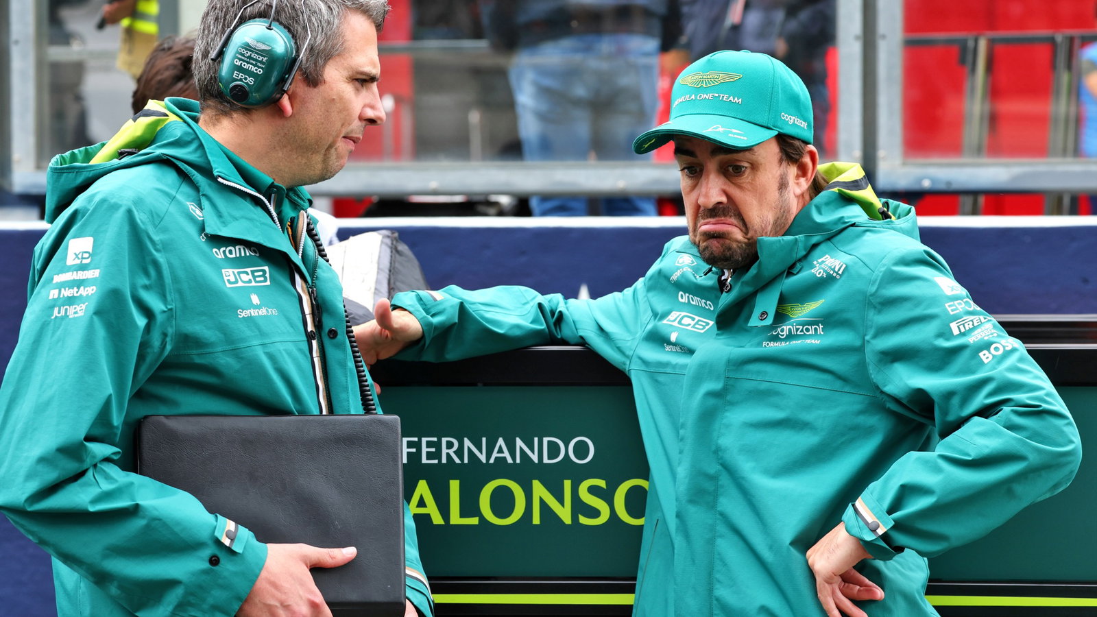 Fernando Alonso (ESP) Aston Martin F1 Team on the grid. Formula 1 World Championship, Rd 13, Belgian Grand Prix, Spa