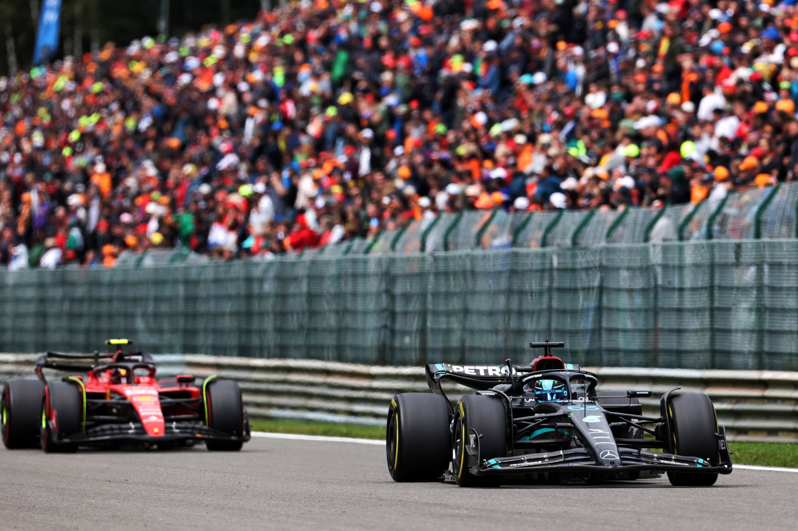 George Russell (GBR) Mercedes AMG F1 W14. Formula 1 World Championship, Rd 13, Belgian Grand Prix, Spa Francorchamps,