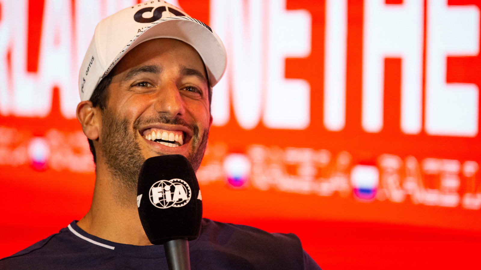 Daniel Ricciardo (AUS) AlphaTauri in the FIA Press Conference. Formula 1 World Championship, Rd 14, Dutch Grand Prix,