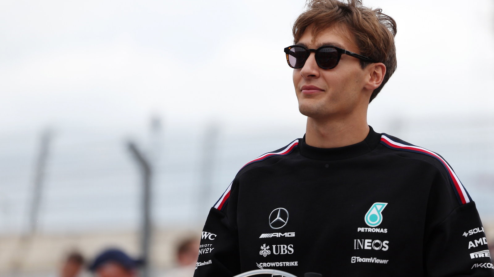 George Russell (GBR) Mercedes AMG F1 on the drivers' parade. Formula 1 World Championship, Rd 14, Dutch Grand Prix,