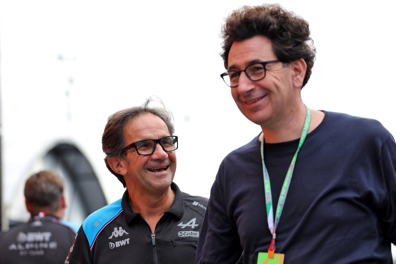 (L to R): Davide Brivio (ITA) Alpine F1 Team Racing Director with Mattia Binotto (ITA). Formula 1 World Championship, Rd