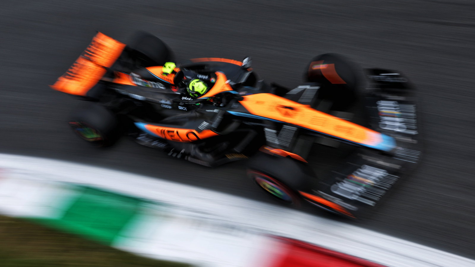 Lando Norris (GBR) McLaren MCL60. Formula 1 World Championship, Rd 15, Italian Grand Prix, Monza, Italy, Practice Day.
-