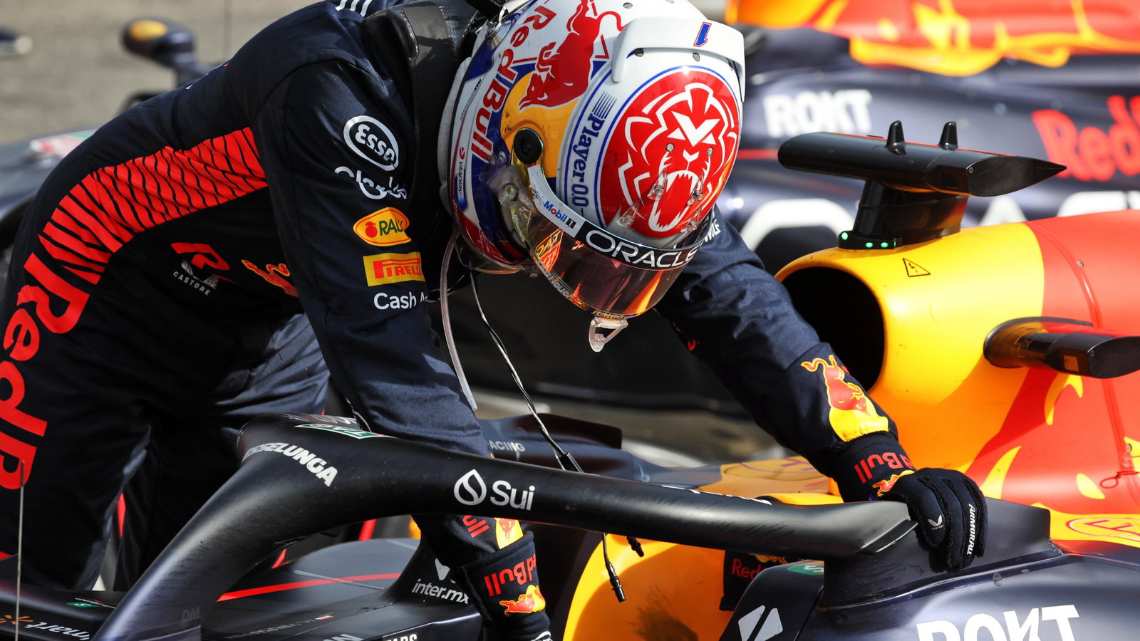 Race winner Max Verstappen (NLD) Red Bull Racing RB19 in parc ferme. Formula 1 World Championship, Rd 15, Italian Grand