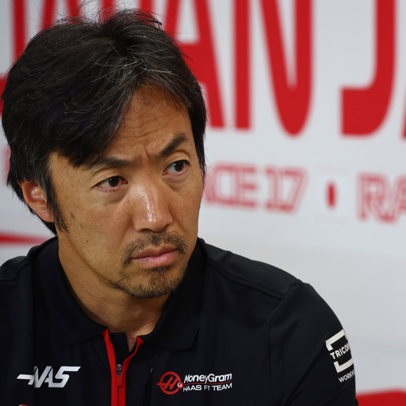 Ayao Komatsu (JPN) Haas F1 Team Race Engineer in the FIA Press Conference. Formula 1 World Championship, Rd 17, Japanese