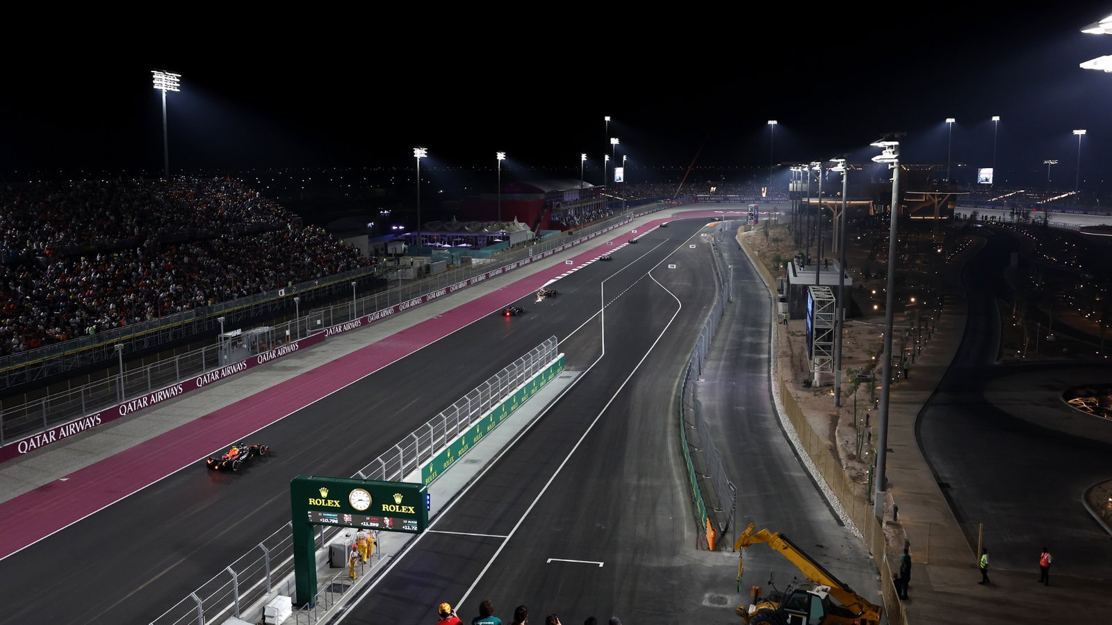Sergio Perez (MEX) Red Bull Racing RB19. Formula 1 World Championship, Rd 18, Qatar Grand Prix, Doha, Qatar, Race Day.
-