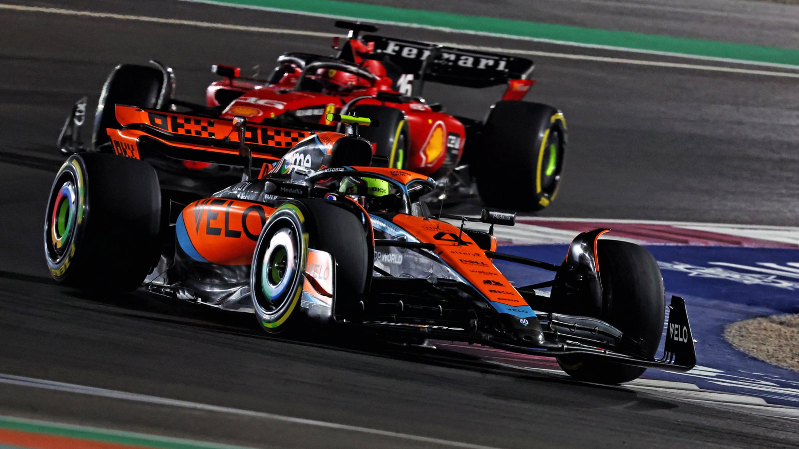 Lando Norris (GBR) McLaren MCL60. Formula 1 World Championship, Rd 18, Qatar Grand Prix, Doha, Qatar, Race Day.
-