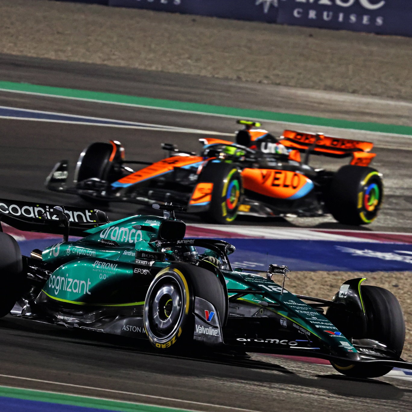 Lance Stroll (CDN) Aston Martin F1 Team AMR23. Formula 1 World Championship, Rd 18, Qatar Grand Prix, Doha, Qatar, Race