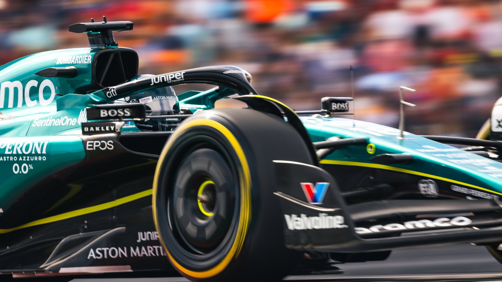 Lance Stroll (CDN) Aston Martin F1 Team AMR23. Formula 1 World Championship, Rd 19, United States Grand Prix, Austin,