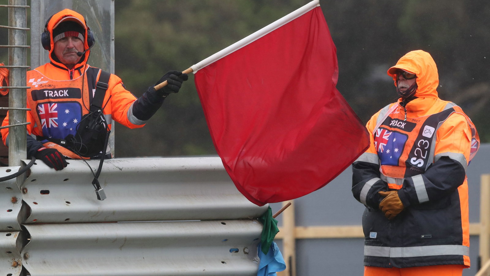 Red flag, Moto2 race, Australian MotoGP, 22 October