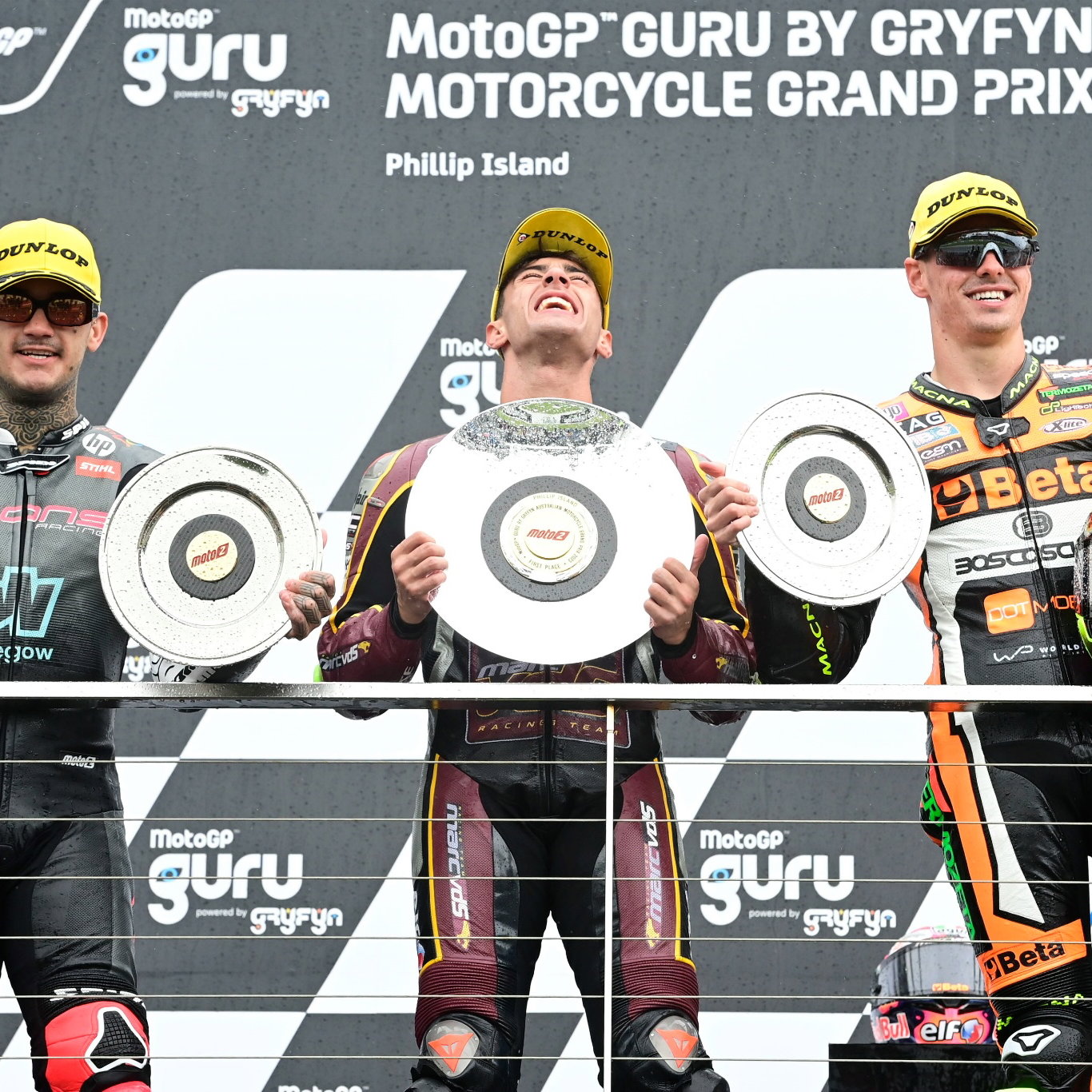 Aron Canet, Tony Arbolino, Fermin Aldeguer, Moto2 race, Australian MotoGP 22 October