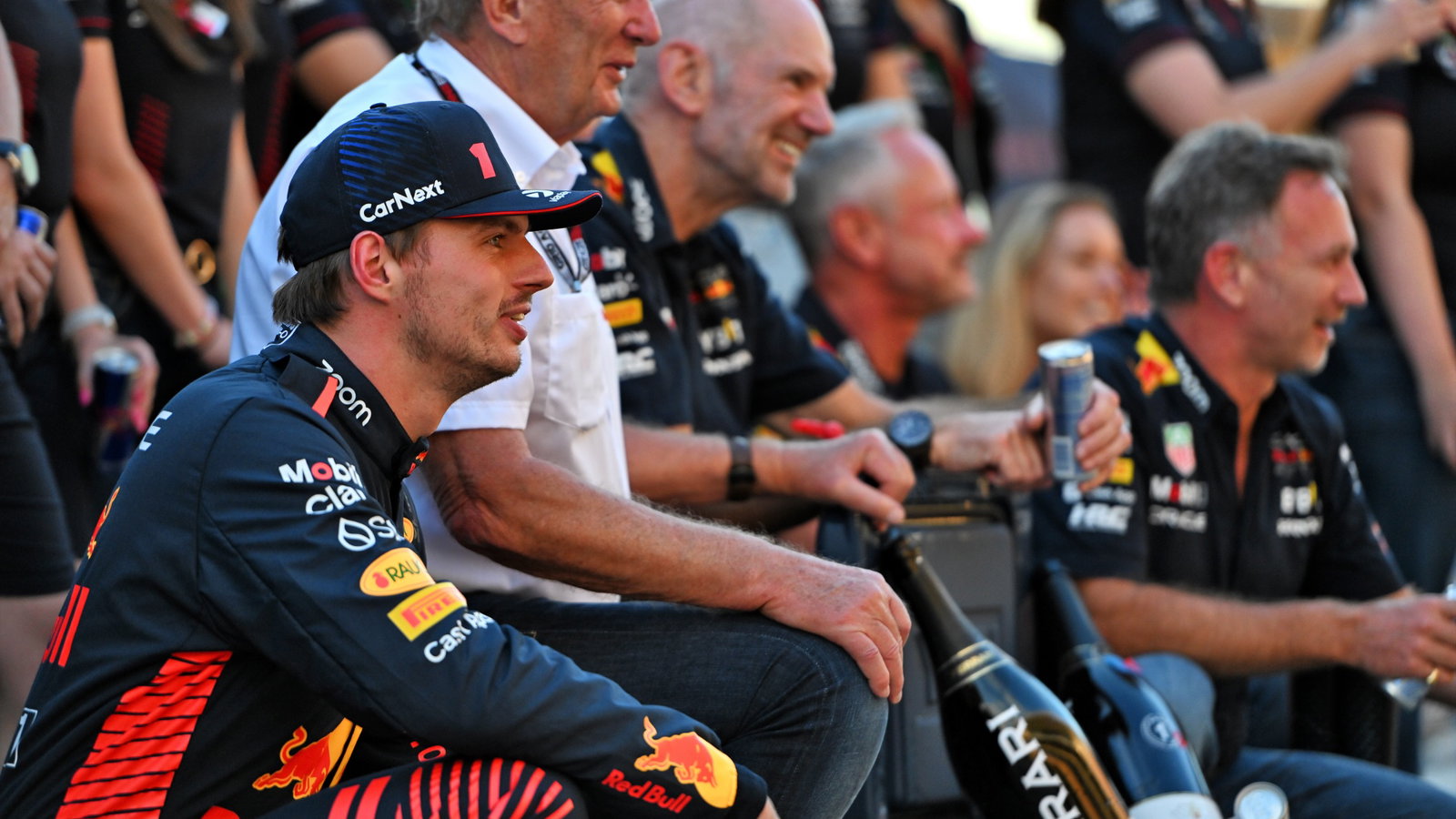 Max Verstappen (NLD) Red Bull Racing celebrates his 50th F1 victory with the team. Formula 1 World Championship, Rd 19,