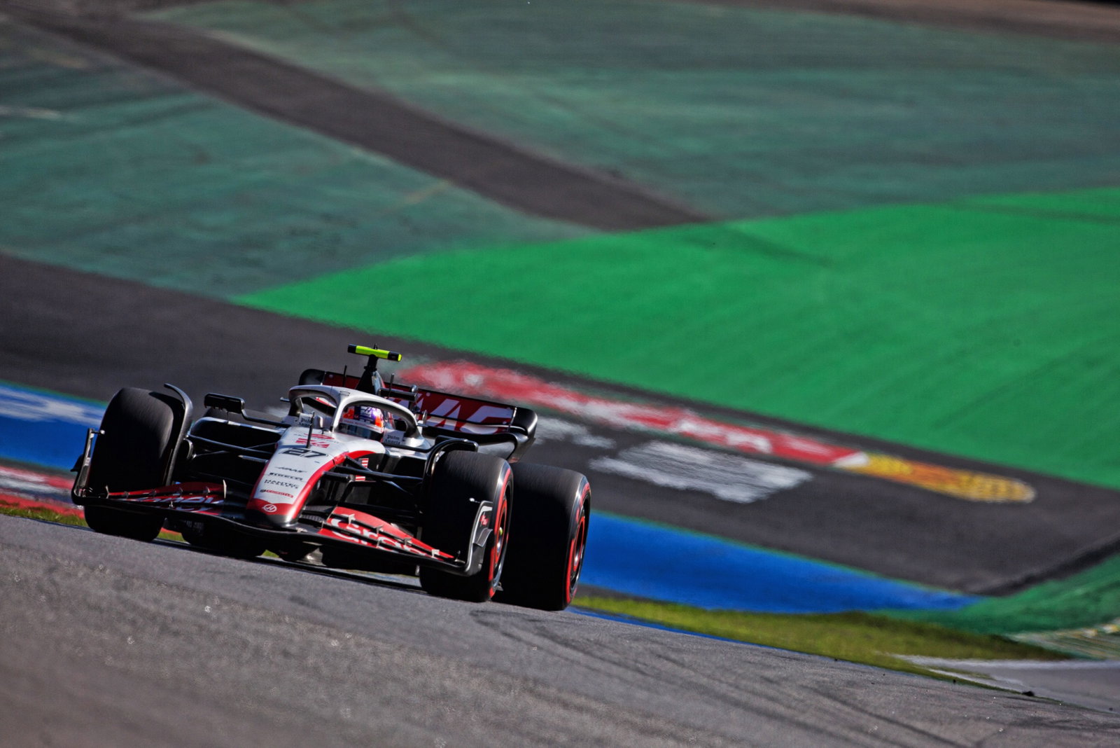 Nico Hulkenberg (GER) Haas VF-23. Formula 1 World Championship, Rd 21, Brazilian Grand Prix, Sao Paulo, Brazil, Race