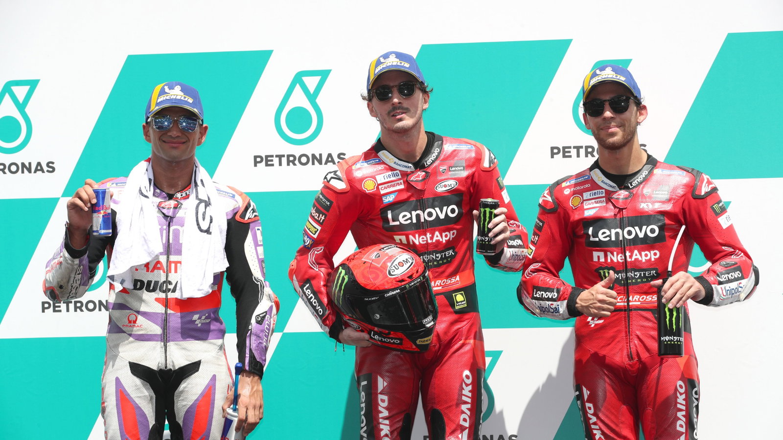 Jorge Martin, Francesco Bagnaia, Enea Bastianini, Malaysian MotoGP, 11 November