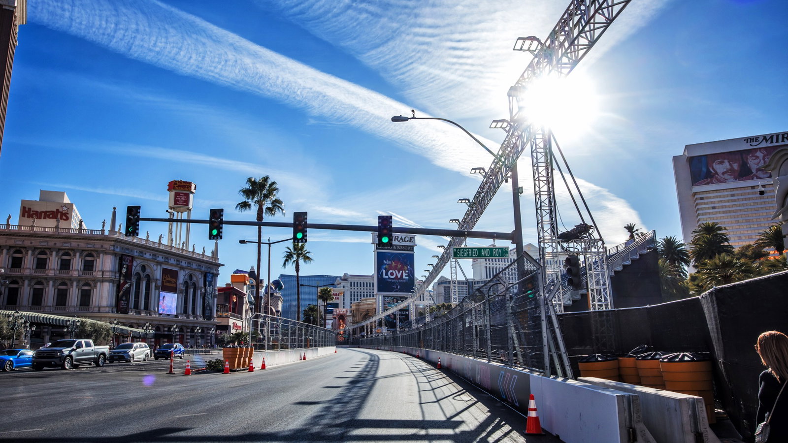Circuit atmosphere - track detail. Formula 1 World Championship, Rd 22, Las Vegas Grand Prix, Las Vegas, Nevada, USA,