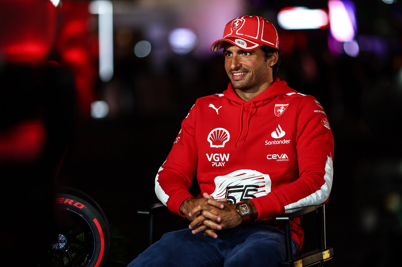 Carlos Sainz Jr (ESP), Scuderia Ferrari Formula 1 World Championship, Rd 22, Las Vegas Grand Prix, Las Vegas, Nevada, USA,