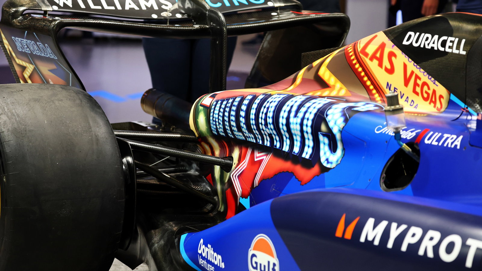 Williams Racing FW45. Formula 1 World Championship, Rd 22, Las Vegas Grand Prix, Las Vegas, Nevada, USA, Practice Day.
-