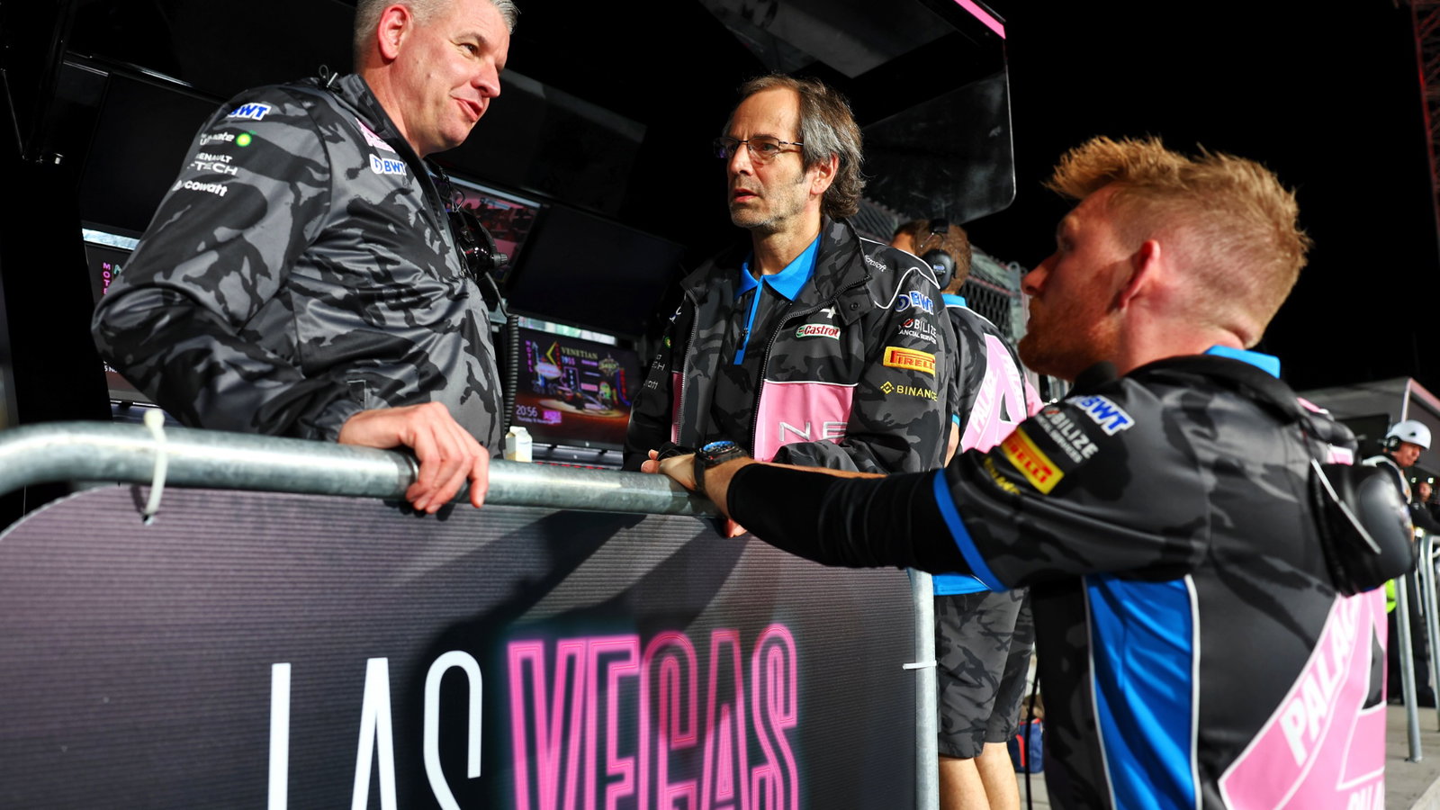 (L to R): Matt Harman (GBR) Alpine F1 Team Technical Director with Ciaron Pilbeam (GBR) Alpine F1 Team Chief Race Engineer
