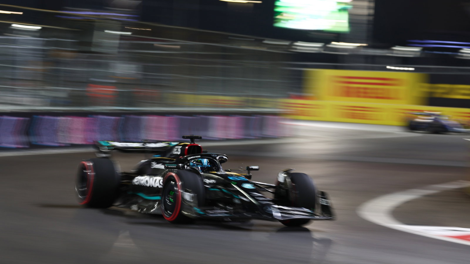 George Russell (GBR) Mercedes AMG F1 W14. Formula 1 World Championship, Rd 22, Las Vegas Grand Prix, Las Vegas, Nevada,