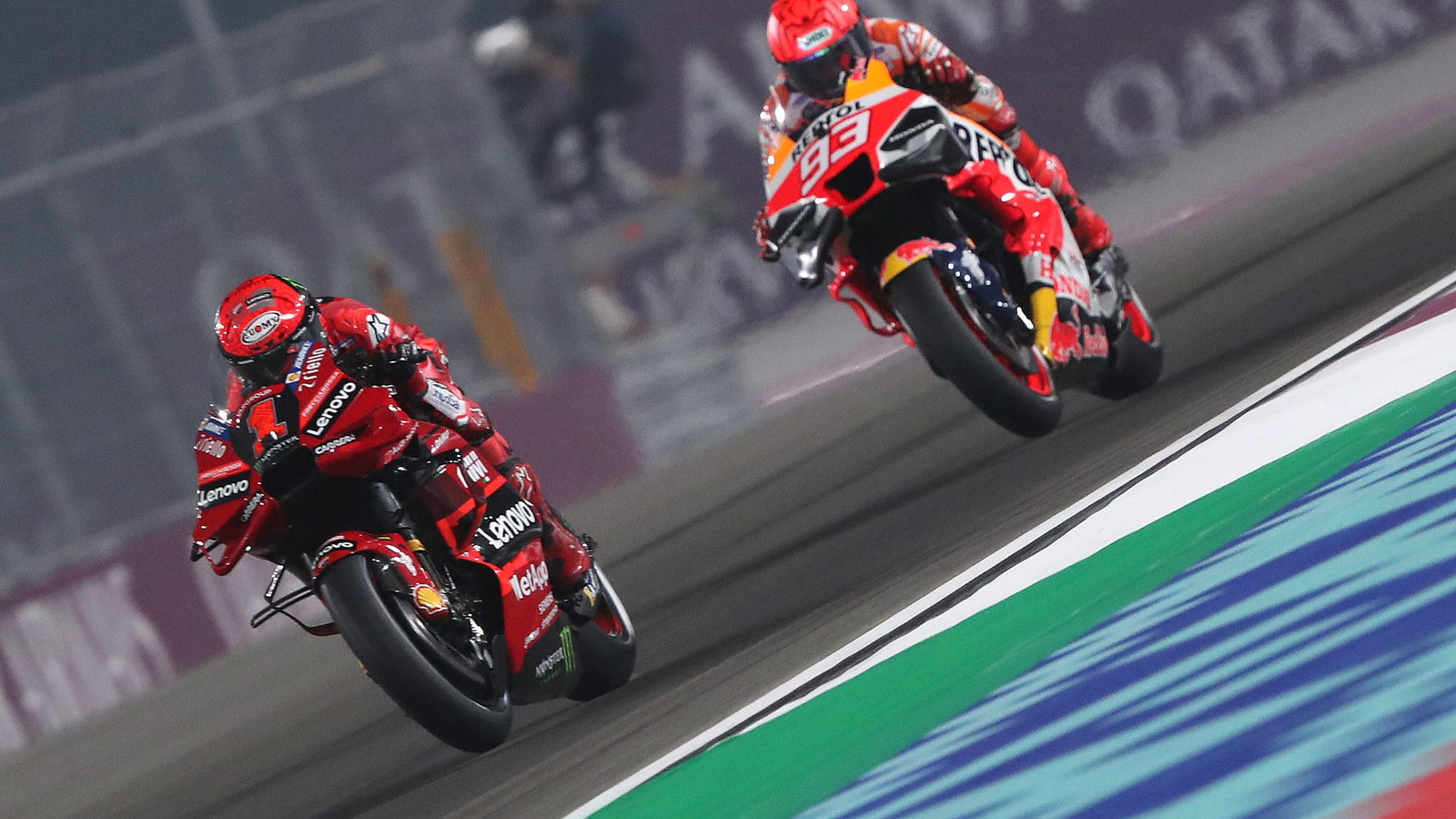 Francesco Bagnaia, Marc Marquez, Qatar MotoGP, 17 November