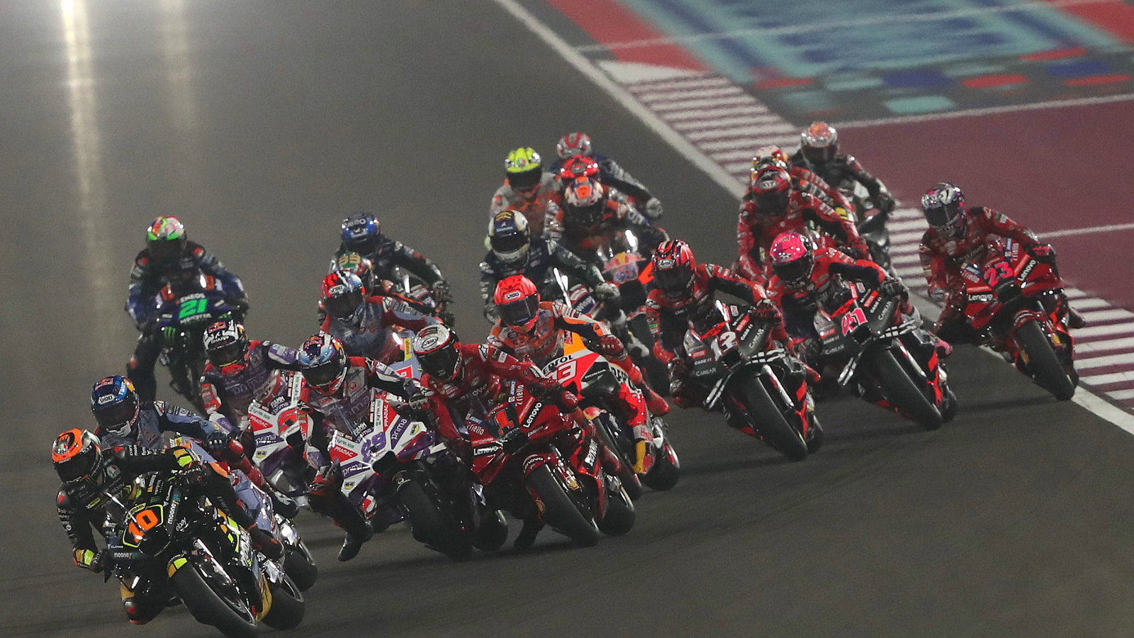 Luca Marini, Jorge Martin, Francesco Bagnaia, Tissot Sprint Race, Qatar MotoGP, 18 November