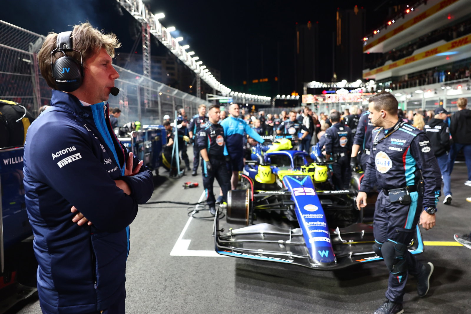 James Vowles (GBR) Williams Racing Team Principal on the grid. Formula 1 World Championship, Rd 22, Las Vegas Grand Prix,