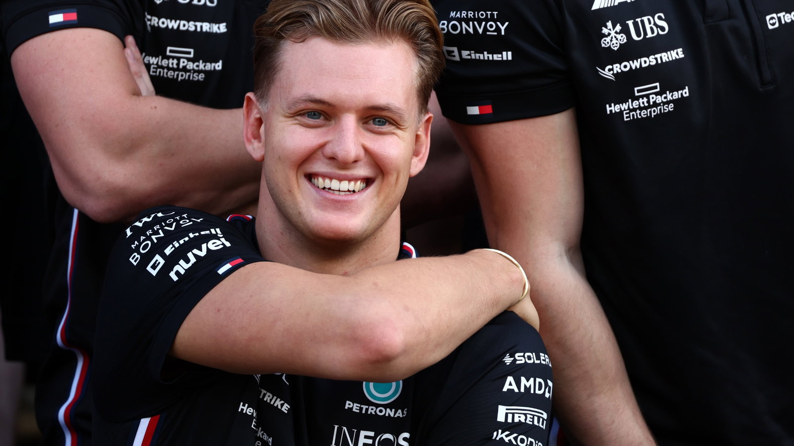 Mick Schumacher (GER) Mercedes AMG F1 Reserve Driver at a team photograph. Formula 1 World Championship, Rd 23, Abu Dhabi