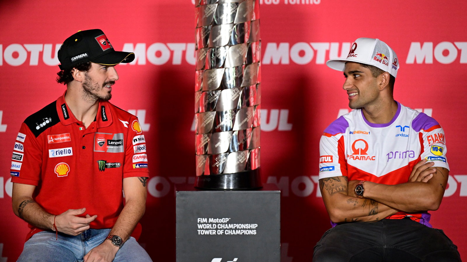 Francesco Bagnaia, Jorge Martin, Valencia MotoGP 23 November
